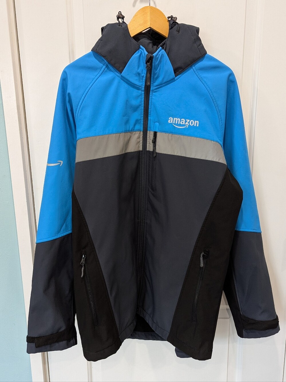 Luly Yang Again Dsp Uniform Softshell Jacket Blue Black Reflective Size Large - Picture 2 of 12